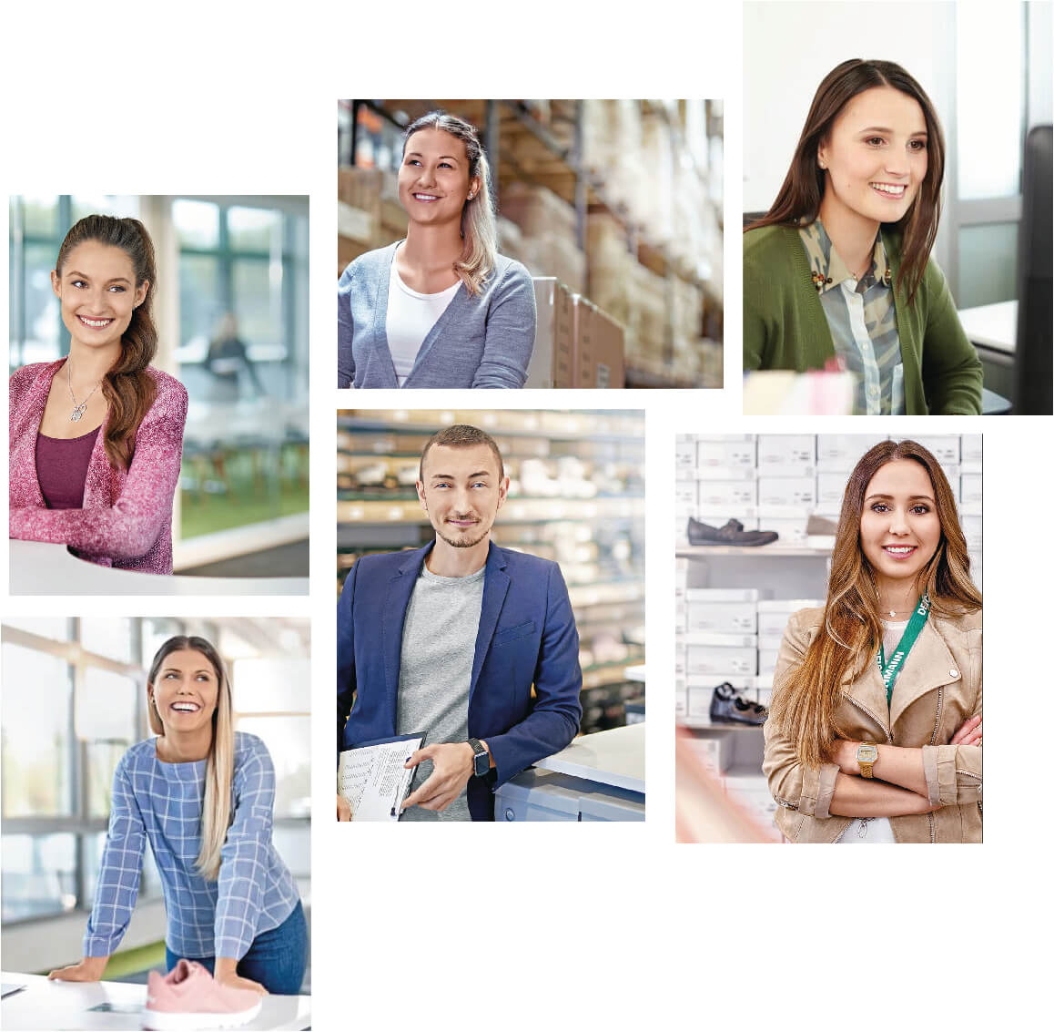 Faces of Deichmann employees